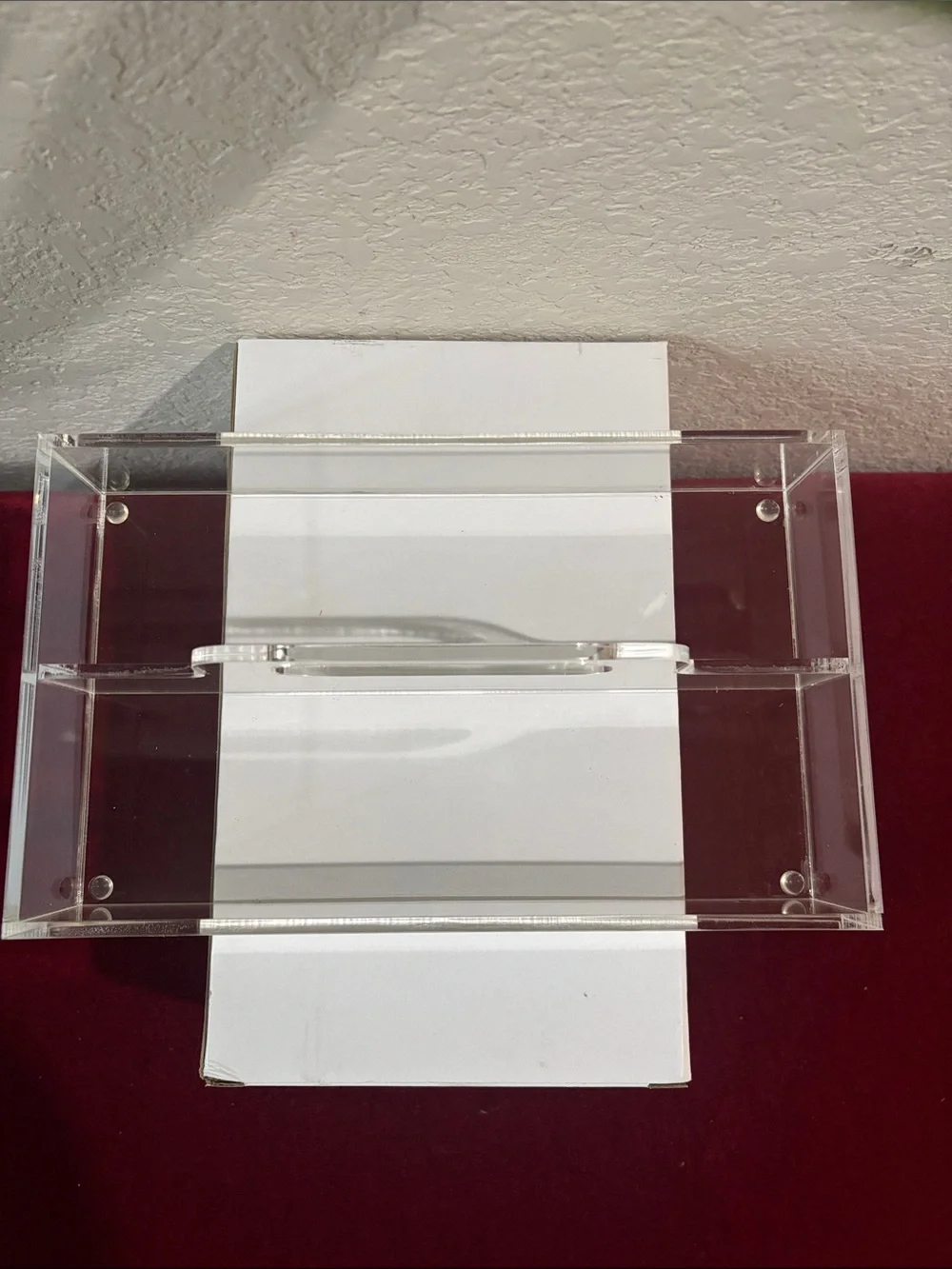 Clear Acrylic Desk Organizer Tray - Transparent